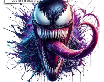Venom Splash Aquarell PNG | Antihero Design (Digitaler Download)