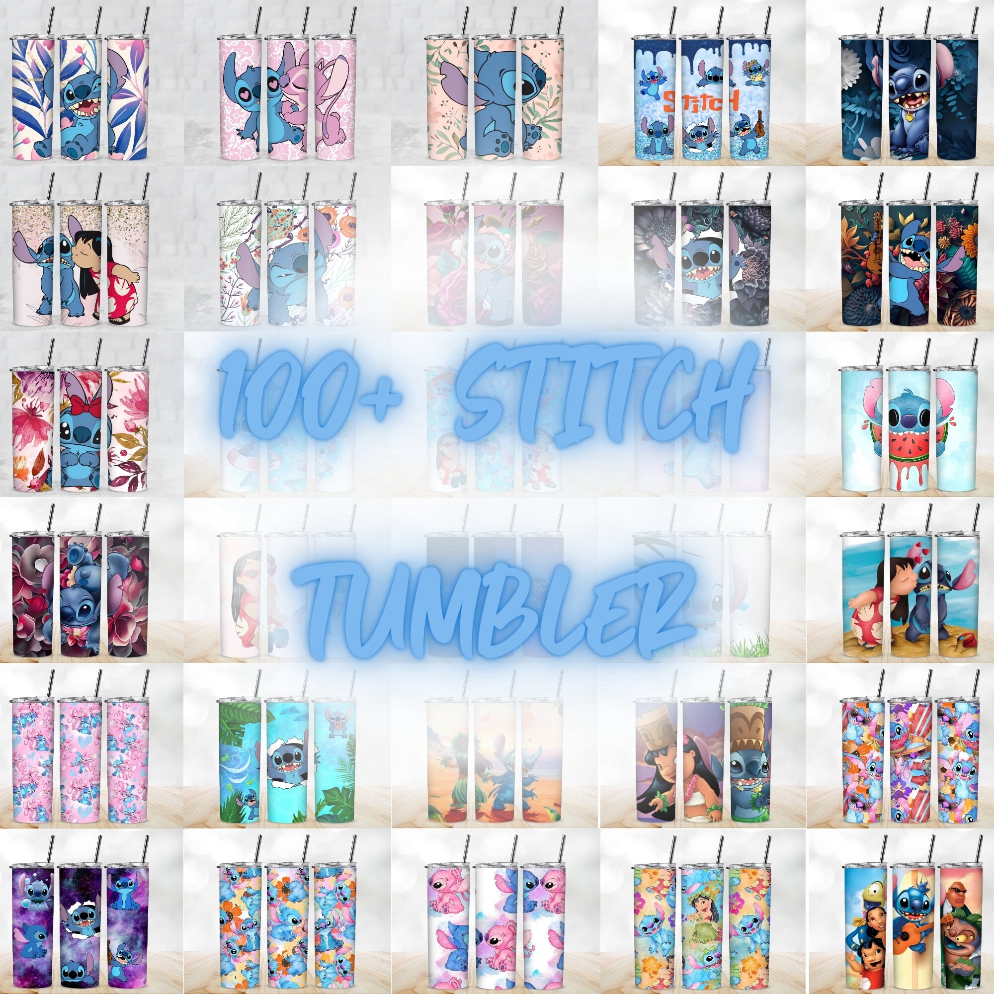 100+ Stitch Tumbler Wrap Bundle Png | 20 Oz Skinny Tumbler Wrap | 20oz ...
