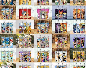 40+ 20oz Cartoon Tumbler Bundle | Cartoons Sublimation Designs | All Cartoon Character Sublimation | Cartoon Tumbler Designs | Png