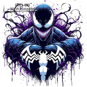5 Venom Splash and Watercolor Png Sublimation | Antihero Movie Png | Anti Watercolor Design Png | Tshirt Design Png | Venom Digital Png