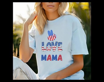 Fourth of July, Mama shirt, Fourth of July Mama, Red white and blue