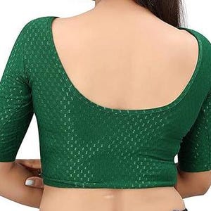 Blusa sari para mujer, blusas confeccionadas para sari, lehenga superior, blusa étnica india, blusa de trabajo de secuencia de algodón lista para usar // Envío gratis //