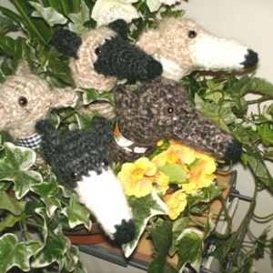 AerieDesigns Plant Pokes GREYHOUND Dog Ornaments PDF Crochet Pattern File Instructions image 3