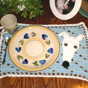 AerieDesigns Greyhound Table Runner and Placemats Table Set Crochet Pattern PDF Instructions image 2