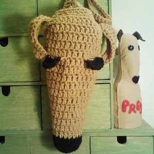 Aerie Design's Greyhound Poop Bag Holder and Plain Dispenser Crochet Pattern PDF Instant Digital Download Instructions image 2