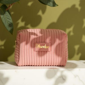 Benutzerdefinierte Name Make-up Tasche Personalisierte Kosmetiktasche, Geschenk für Sie, Brautjungfer Geschenke für Frauen, Kulturtasche, Freundinnen Geburtstagsgeschenk