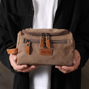 Trousse de toilette pour homme, cadeaux personnalisés pour garçons d'honneur, cadeaux personnalisés pour homme, trousse de toilette personnalisée