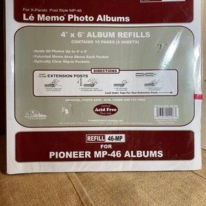 PIONEER photo album refill pages 4x6 Scrapbook ARCHIVAL
