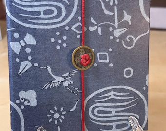 HALLMARK Stories ADDRESS Book Vintage spiral binding Asian Theme