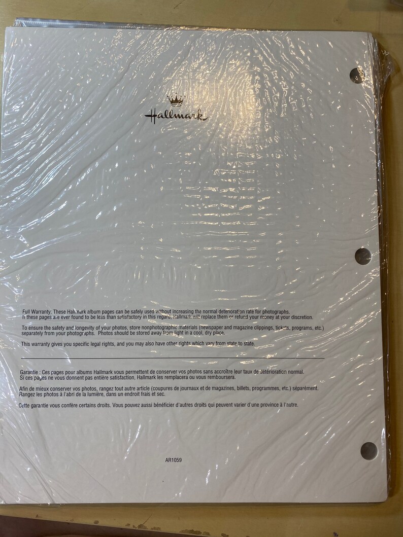 HALLMARK Chooseyourown Photo Album Refill Pages Pack of 20 Etsy