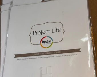 Project LIFE 6x8 PHOTO pocket PAGES Becky Higgins Scrapbook Journaling