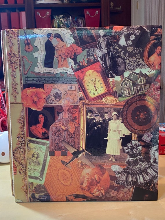 1990s SCRAPBOOK Vintage Look Victorian PHOTO ALBUM Post Bound - Etsy