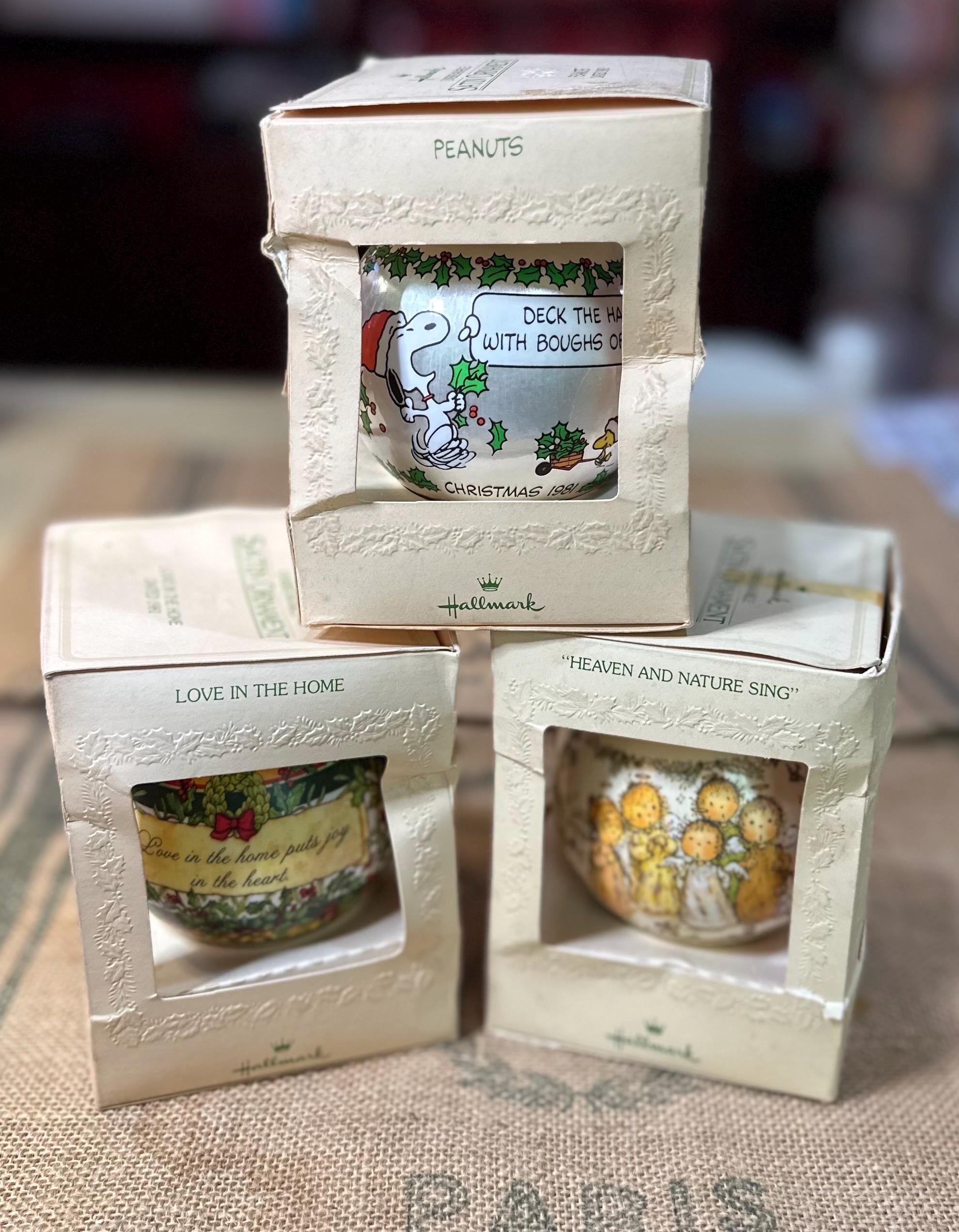 Vintage Christmas Ornaments Peanuts 1970s - Etsy