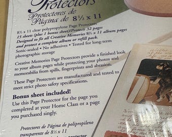 Creative MEMORIES 8.5x11 Page PROTECTORS 16 in package