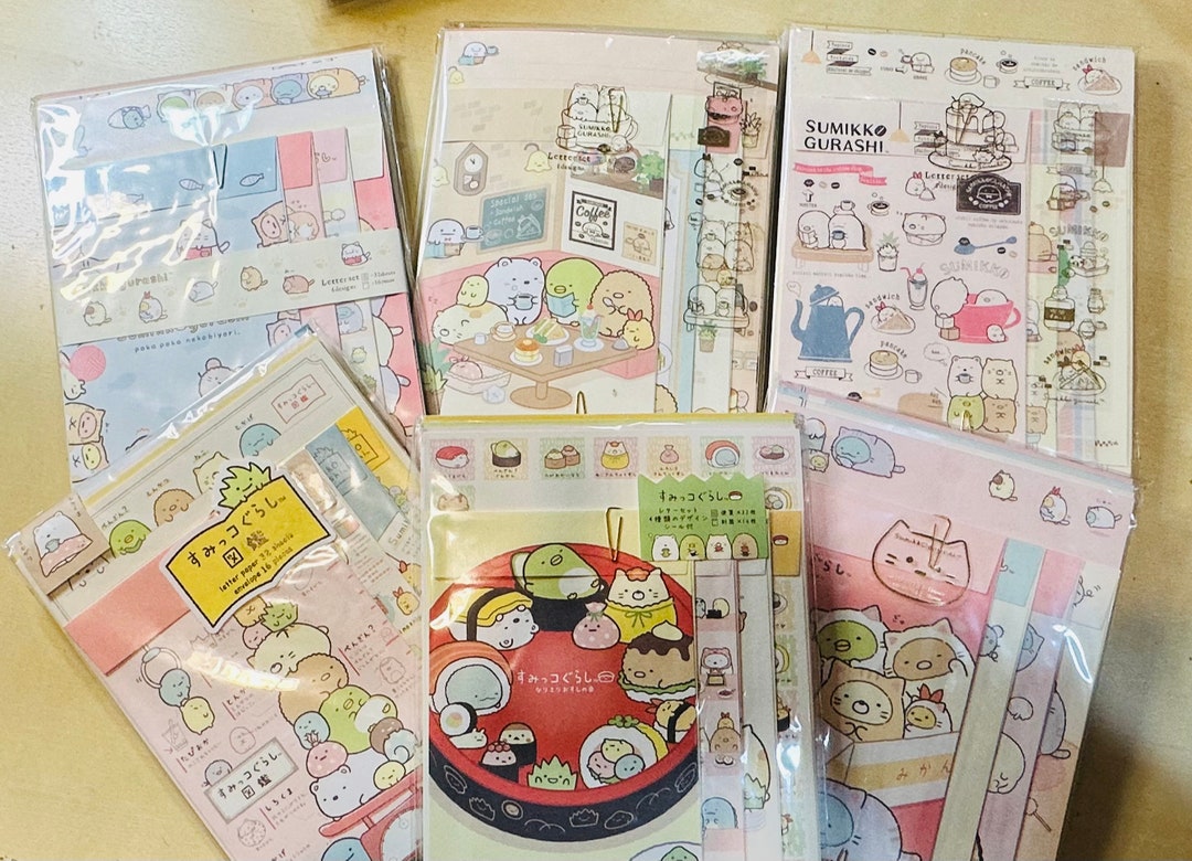 Sumikkogurashi SANX STATIONERY Set Kawaii Cat Sushi Etsy