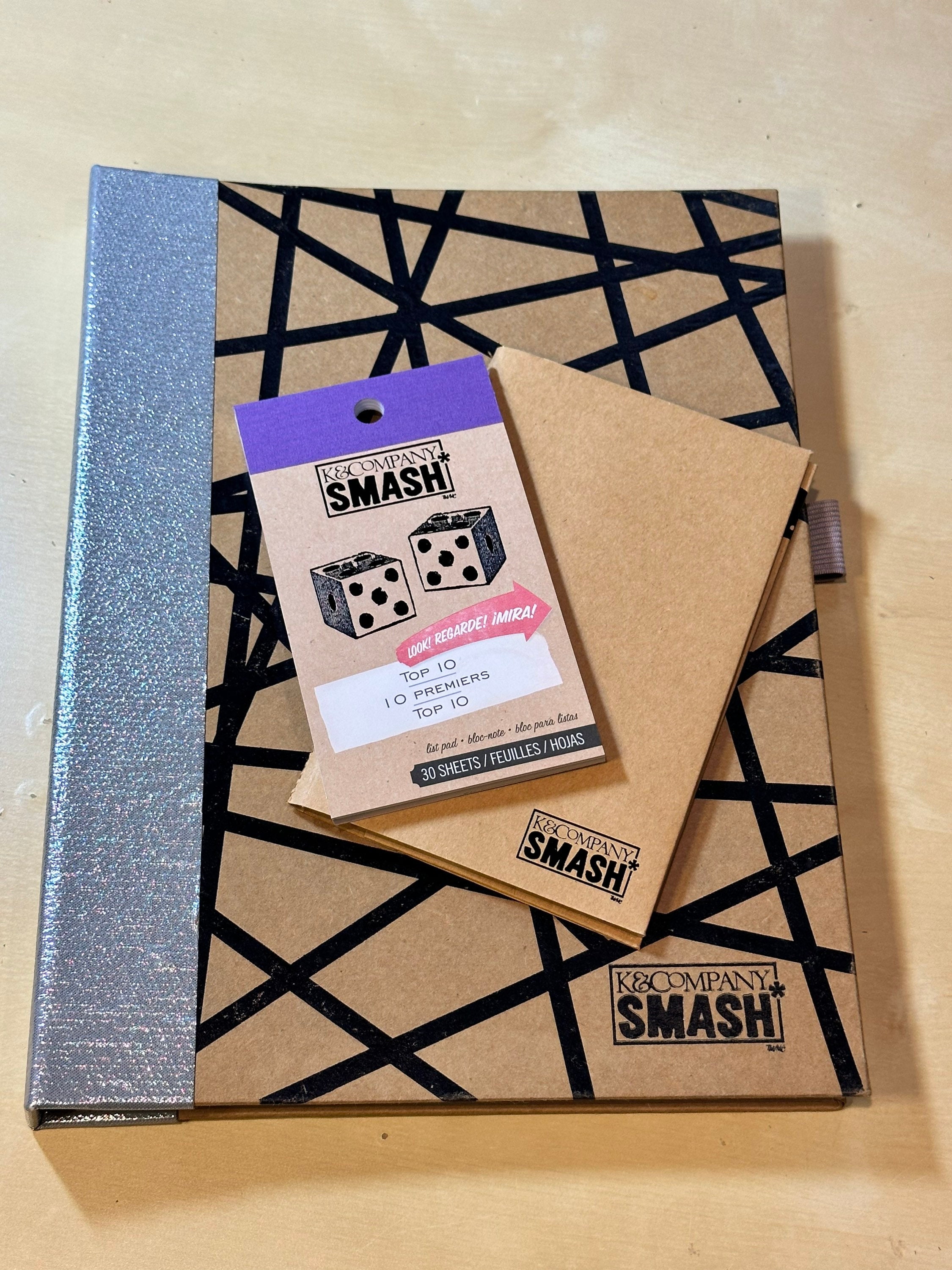 K&Company SMASH Book SET journal with Embellishments and mini smash book