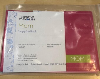 Creative Memories SIMPLY SAID Book MOM spiral New in Package 2011