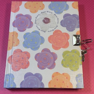 Floral HALLMARK Stories Diary with LOCK and Keys JOURNAL