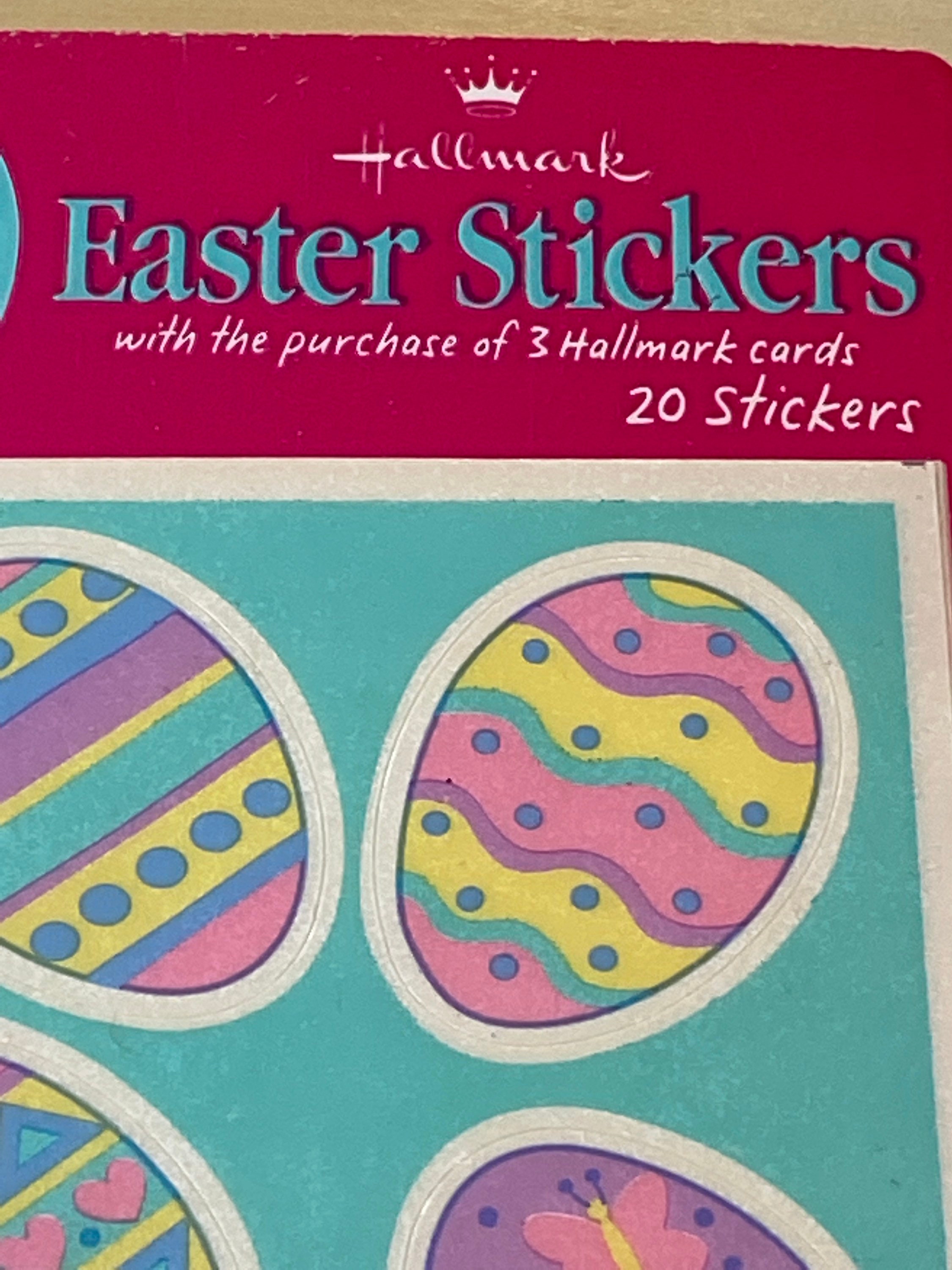 Paper Stickers 1996 VINTAGE Easter egg stickers HALLMARK in package 2