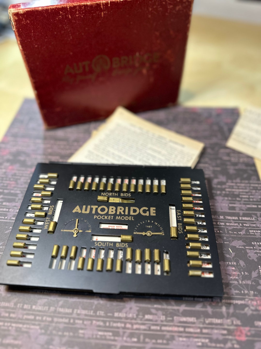 Jeu De Bridge Ancien - Autobridge Pocket Luxury Model - Vintage - Collection