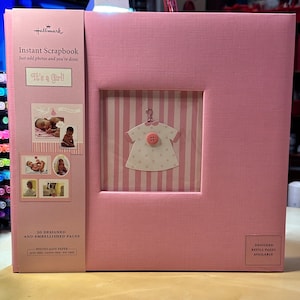 Hallmark, Art, Hallmark Its A Girl Instant Scrapbook 2 Pages In Original  Box Never Used