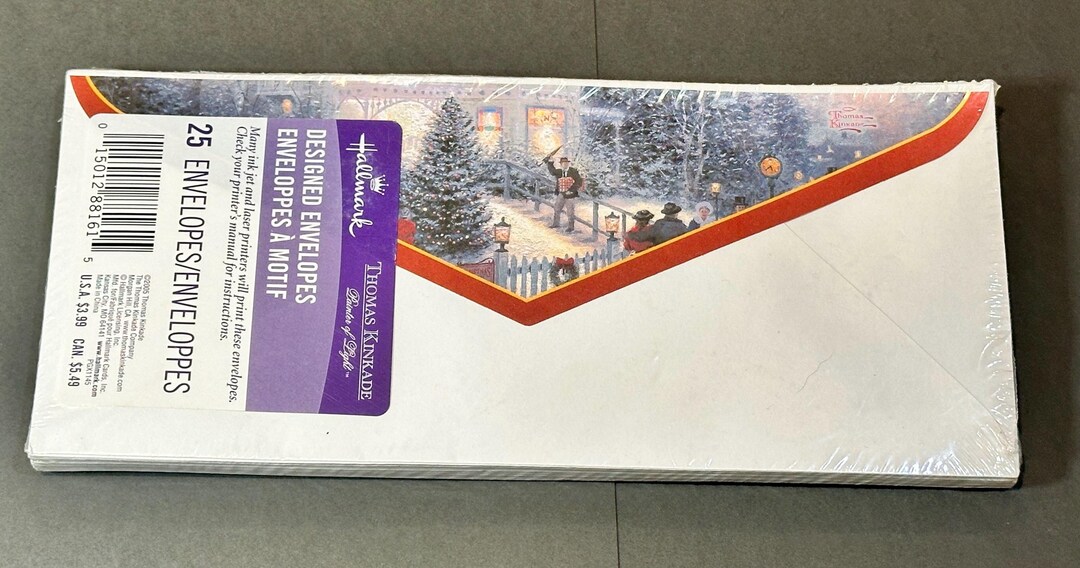 Hallmark Thomas 2005 HALLMARK Thomas Kinkade PAINTER of Light CHRISTMAS Envelopes - Etsy