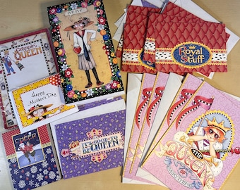Huge Lot of MARY ENGLEBREIT Stationery Notecards Pads Queen of EVERYTHING Vintage