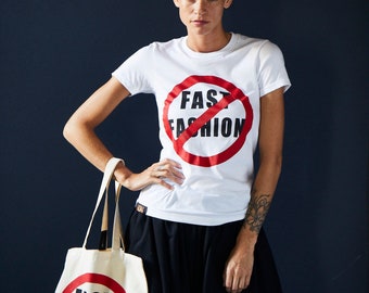 Anti- fast fashion tee & tote