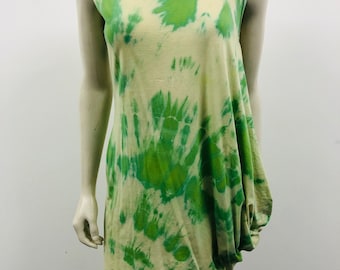 Tie-dyed tank dress