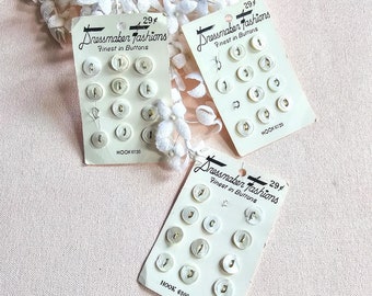 31 Tiny White Mother of Pearl Vintage Buttons, Embellishments, Sewing, Dress Making, Doll Making, millinery, Button cards