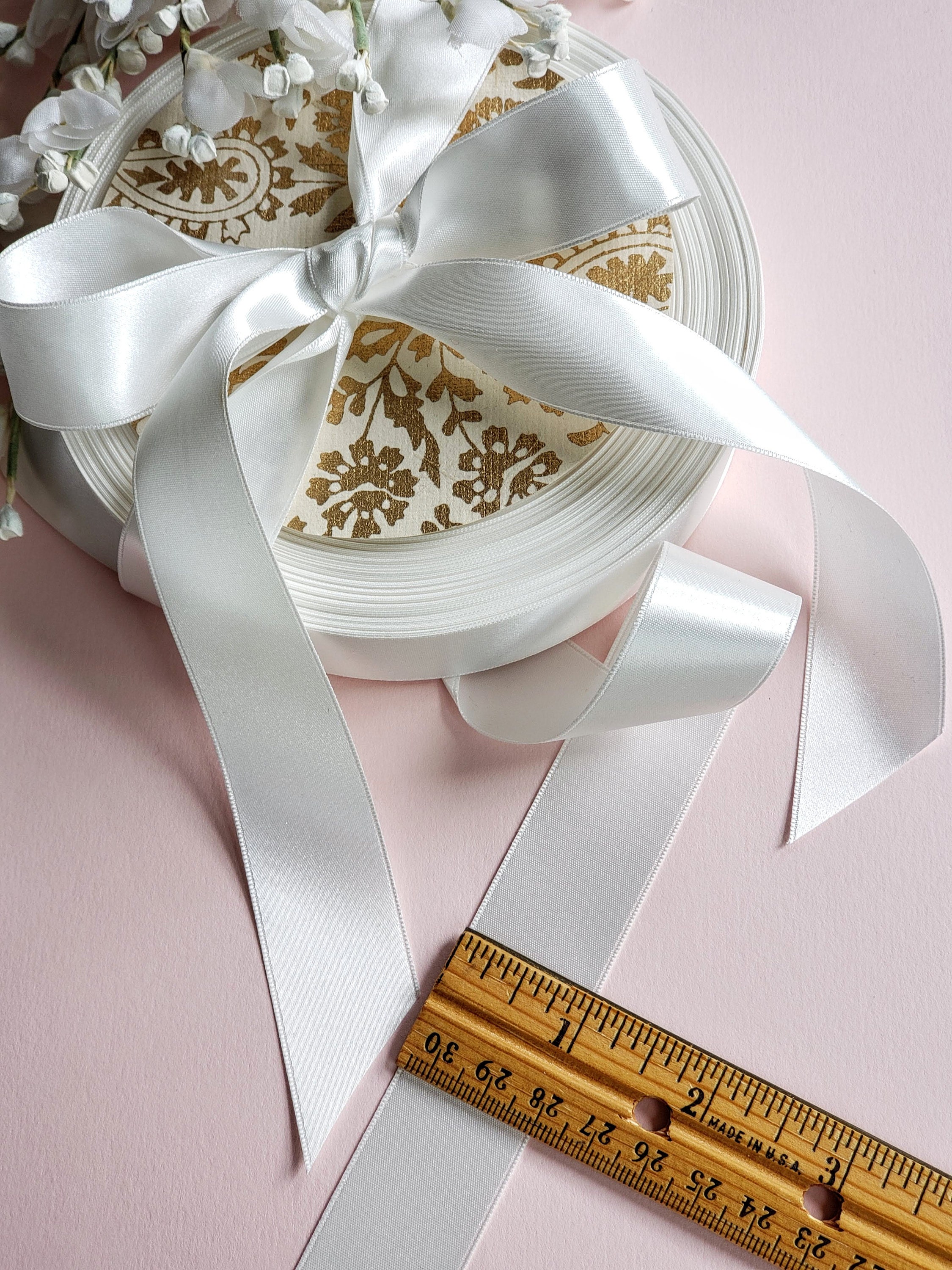 Ivory Satin Ribbon 1 Inch Wide, Double Faced Satin Ribbon, Wedding Bridal, Dress Making - Etsy Ivory Satin Ribbon 1 Inch Wide, Double Faced Satin Ribbon, Wedding Bridal, Dress Making - Etsy