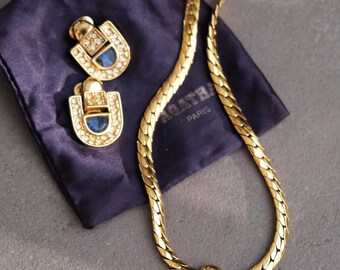 Collier Vintage Agatha Paris - Plaqué Or, Occasion - Bijou Rétro Et élégant