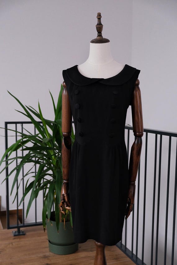 moschino cheap and chic black dress Special Heart Collar Vintage 1990s Little Dress SIZE:7/8Y (32) modest Prom Dresses Pleated Strapless Gown –