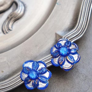 Parure Vintage Collier Et Boucles D'Oreilles Andrée Bazot - Émaux, Occasion