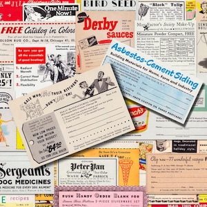 Bons de commande par correspondance pour un magazine vintage AMUSANT Cadeaux culinaires Recettes Hommes Femmes Enfants et kitsch ! 60 téléchargements numériques instantanés au total