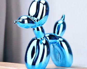 Creative Dog Ornament For Balloon Dog Decor, Unique Animal Figurines For Home Decoration, Cute Resin Art, Best Friend Gifts, Dog Lover Gift