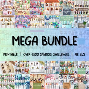 MEGA Savings Challenges Bundle With Over 1.500 Challenges, Budget Binder Challenges, digital PDF Challenges, Printable 100 Envelope Methode