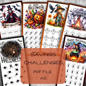 Scary Halloween Savings Challenges, Spooky Mini Savings Challenges Bundle, Low Budget Challenge, PDF File, Digital Download,Autumn Budgeting