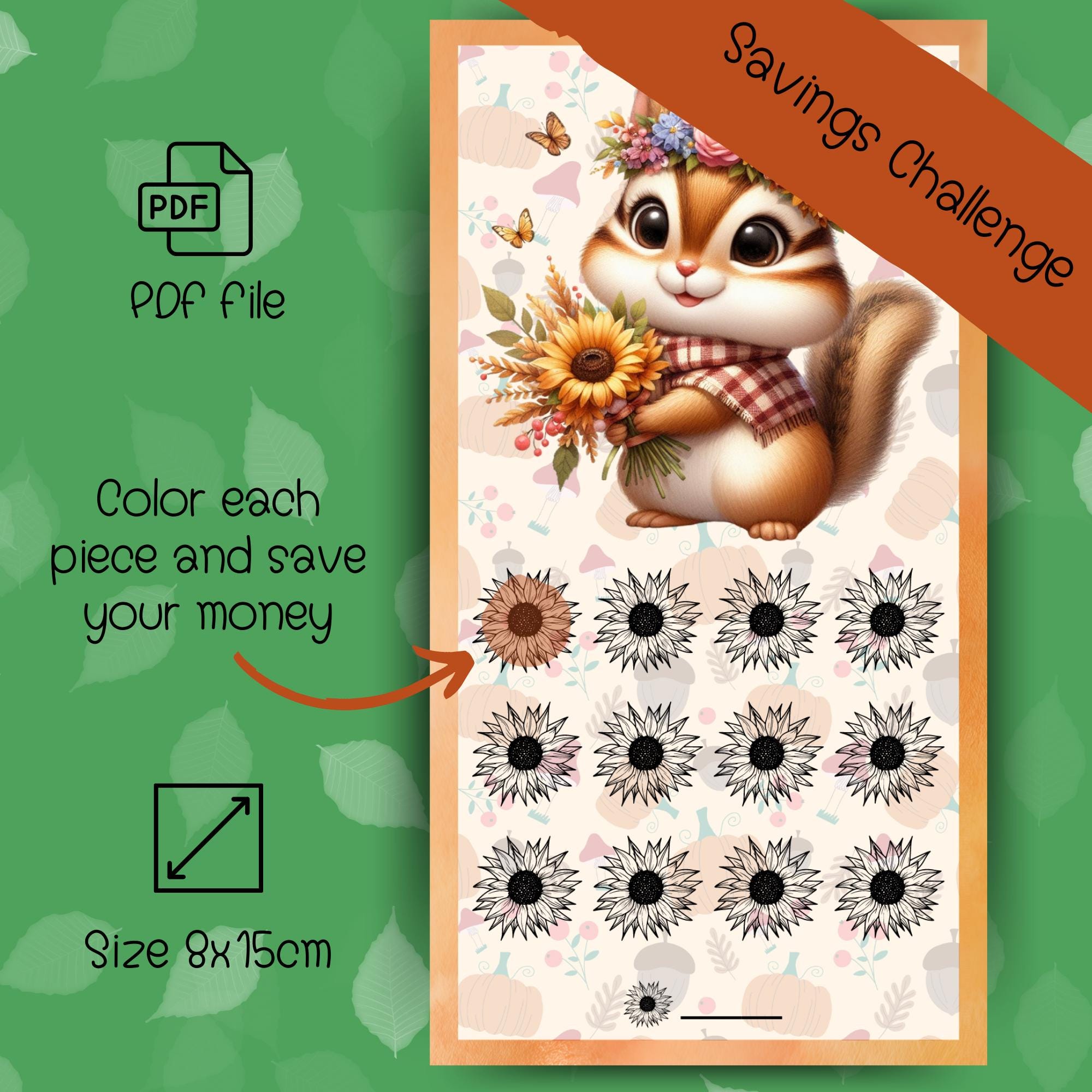 Fall Squirl Savings Challenges, Budget Binder Challenge