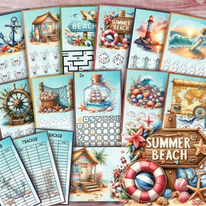 Sfida di risparmio del fondo vacanze A6 Gioco di budget stampabile per sistema di buste in contanti Download immediato PDF del budget di viaggio Tracker di risparmio estivo