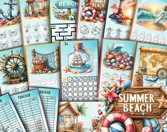 Vacation Fund Savings Challenge A6 Printable Budget Game for Cash Envelope System Instant Download Travel Budget PDF Summer Savings Tracker
