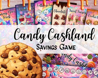 A6 Candy Savings Challenge CUSTOMIZABLE Budget Game Printable Money Tracker Cute Savings Plan Fun Savings Challenge PDF Instant Download