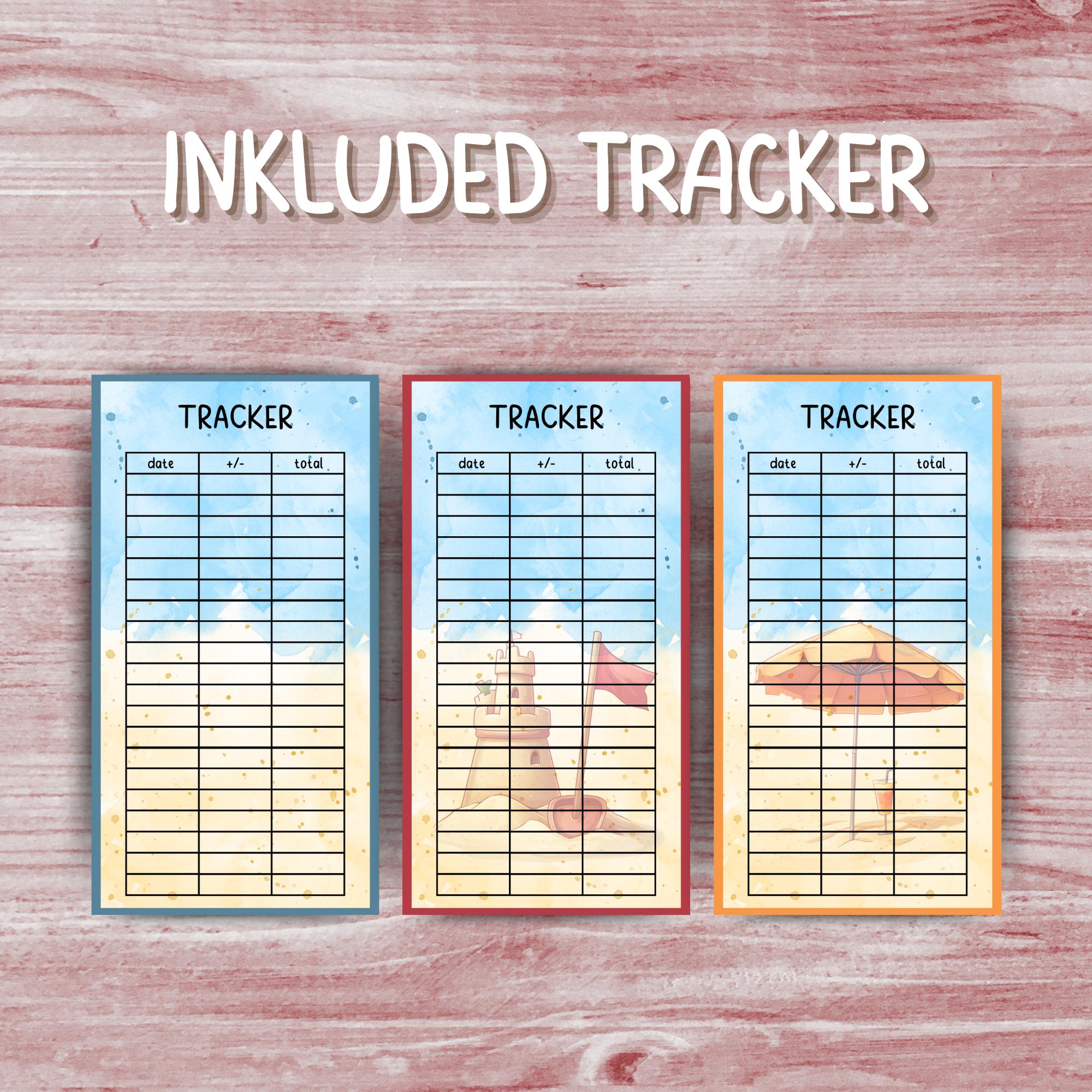 Beach Vacation Savings Challenge A6 Printable Budget Game Cash Envelope ...