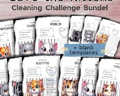 Cleaning Checklist Game for ADHD Kids and Adults Printable Chore List DND Style House Cleaning Challenge PDF Instant Download Planner