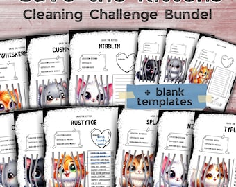 Cleaning Checklist Game for ADHD Kids and Adults Printable Chore List DND Style House Cleaning Challenge PDF Instant Download Planner