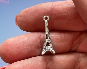 Sterling Eiffel Tower Charm - Sterling Silver Charms - Jewelry Supplies