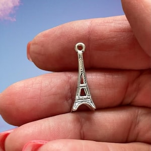 Sterling Eiffel Tower Charm Sterling Silver Charms Jewelry Supplies image 1