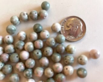 6mm Jasper Beads - Small Loose Jasper Beads - Jewelry Beading Supplies