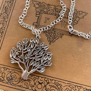 Collana In Argento 925 Con Albero Della Vita E Gatto Su Pietra Di Luna - Gioiello Significativo Per Amanti Dei Gatti, 18+2 Pollici