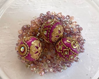 Purple/Pink Seed Bead Mix -  Jewelry Making - Beading Supplies